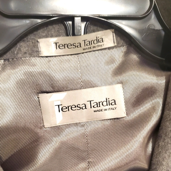 NWT TERESA TARDIA - SIZE 10- COAT- WOOL/CASHMERE- MADE IN ITALY - Picture 5 of 9